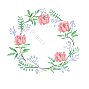 植物 水彩 绿色 花 花草 花束 机架 多边形边框