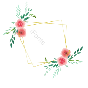 元素 几何 奢华 水彩 苍白 花 机架 金色
