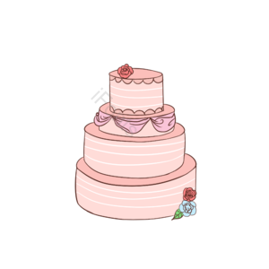 甜点 装饰 婚礼 蛋糕 多层蛋糕 卡通 生日 手绘