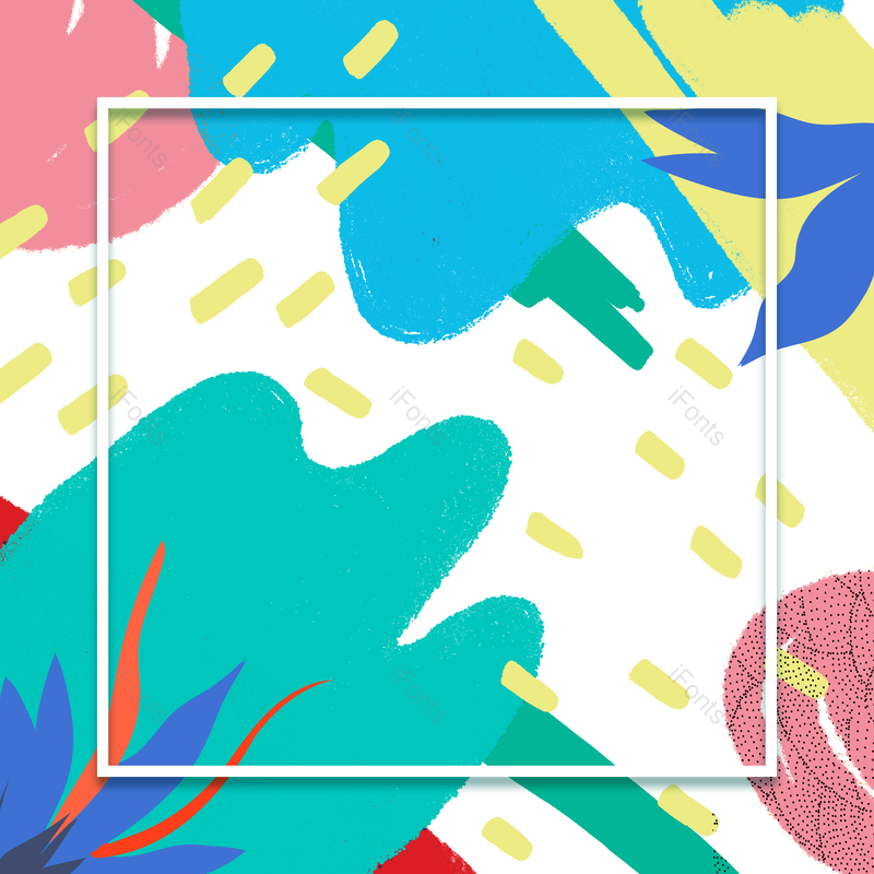 清新图片,创意背景元素,抽象PNG,几何免抠素材