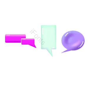立体 矢量 对话框 元素 语音 气泡 C4D