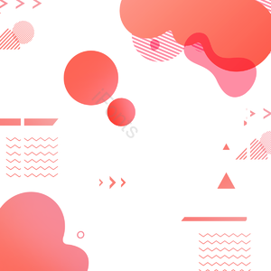 珊瑚 橘粉色 创意 渐变 流体 孟菲斯 元素