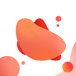 珊瑚 橘色 创意 渐变 流体