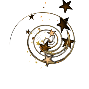 质感 黄色 星星 闪耀 五角星 星 浮动 星星组合