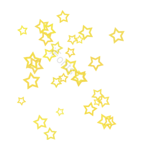元素 金色 星星 镂空