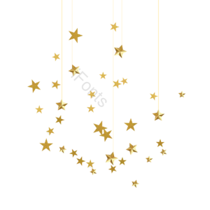 元素 金色 立体 金属 挂件 星星