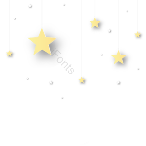 质感 黄色 星星 闪耀 星光 五角星 星 浮动