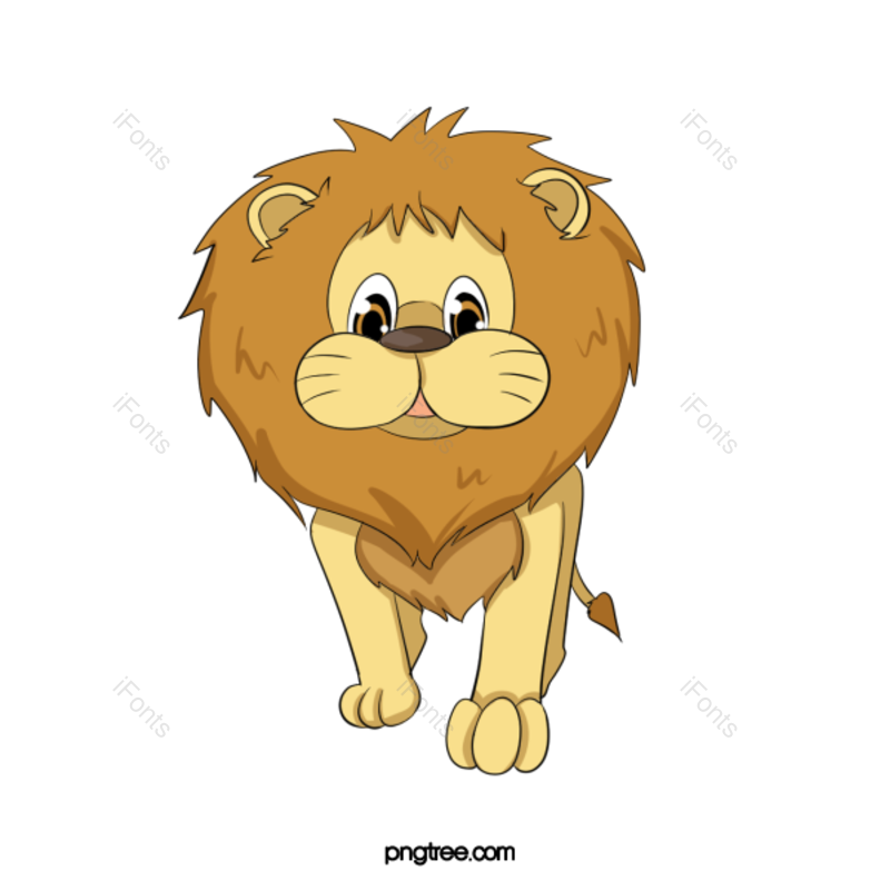 动画片图片,狮子元素,PNG,免抠素材