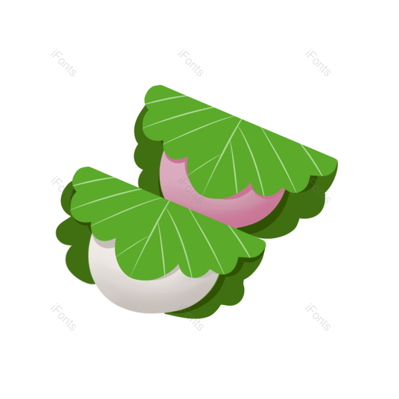 叶子图片,卡通元素,插画PNG,绿叶免抠素材