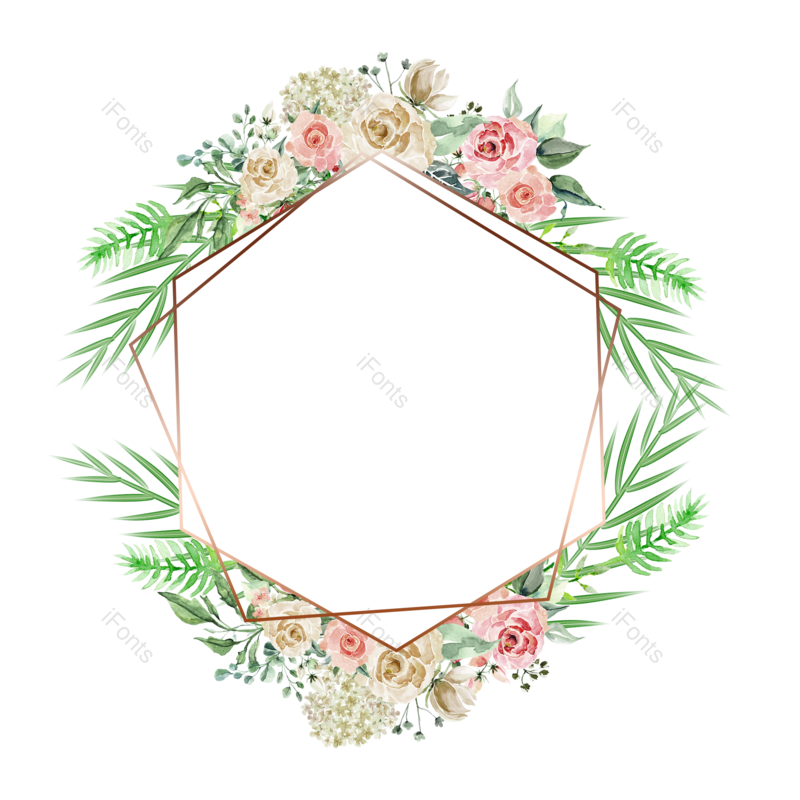婚礼请柬图片,婚礼元素,绿叶PNG,花草免抠素材