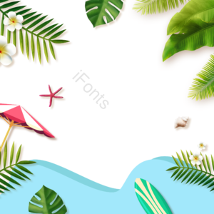创意 夏日 夏日边框 夏日banner 夏日物体 太阳 阳光 可爱