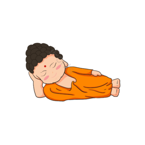 如来佛祖勋爵 佛教 佛诞 佛 卡通 和尚 手绘 祈祷