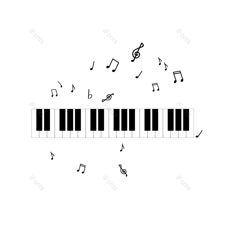 简约图片,简约风格元素,音乐PNG,钢琴免抠素材