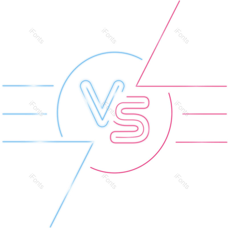 蓝色图片,vs元素,粉红色PNG,游戏效果免抠素材