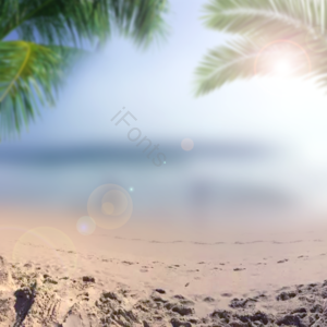 夏季 背景 夏天背景 砂 海 棕榈树叶 沙漠 放松