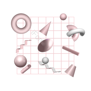 3d 文摘 设计元素 全息 隔离的 形状 抽象框架 几何