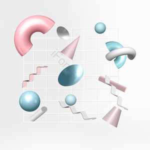 3d 文摘 设计元素 全息 隔离的 形状 抽象框架 几何