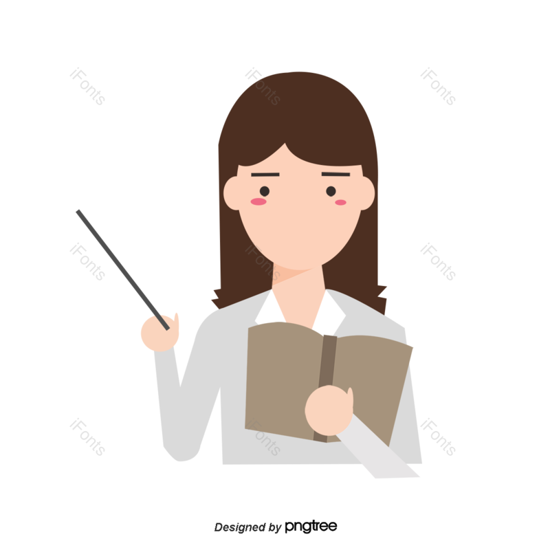 人物图片,简单元素,教育PNG,女教师免抠素材