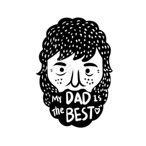 大胡子 父爱 简约 my dad is the best