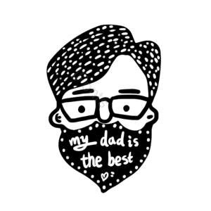 大胡子 父爱 简约 my dad is the best