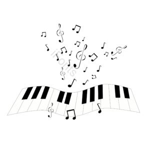 键盘 音符 音乐 琴键 弹奏 乐曲
