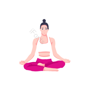 人物插图 健美运动 女人 女性 手绘竽 插画用图 瑜珈 运动