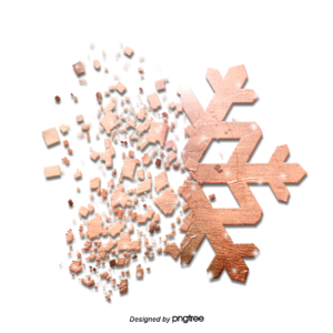 有创意的 玫瑰金 精细闪光 闪光 雪花 细沙 玫瑰金 雪花剪贴画