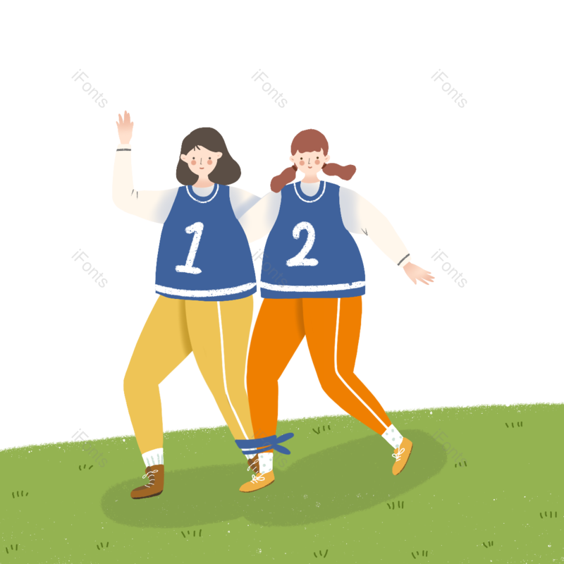 清新图片,比赛元素,简约PNG,女生免抠素材