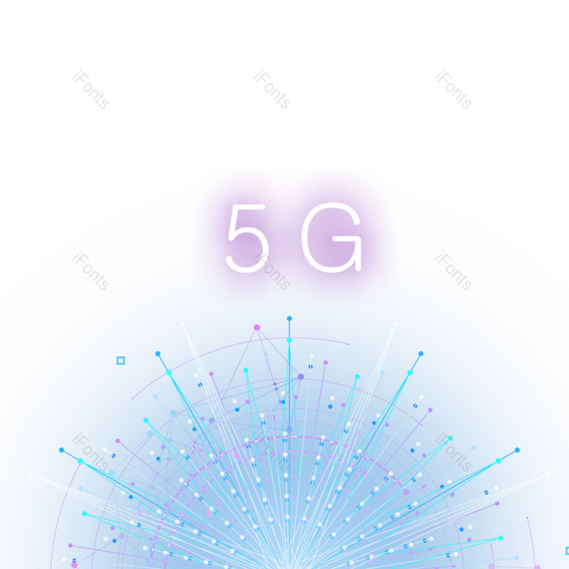 线条图片,数据元素,彩色PNG,渐变免抠素材