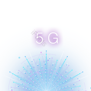 圆形 线条 节点 5G 数据 渐变 发光 彩色
