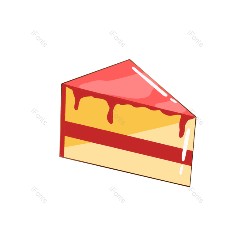 卡通图片,彩色元素,美食PNG,蛋糕免抠素材