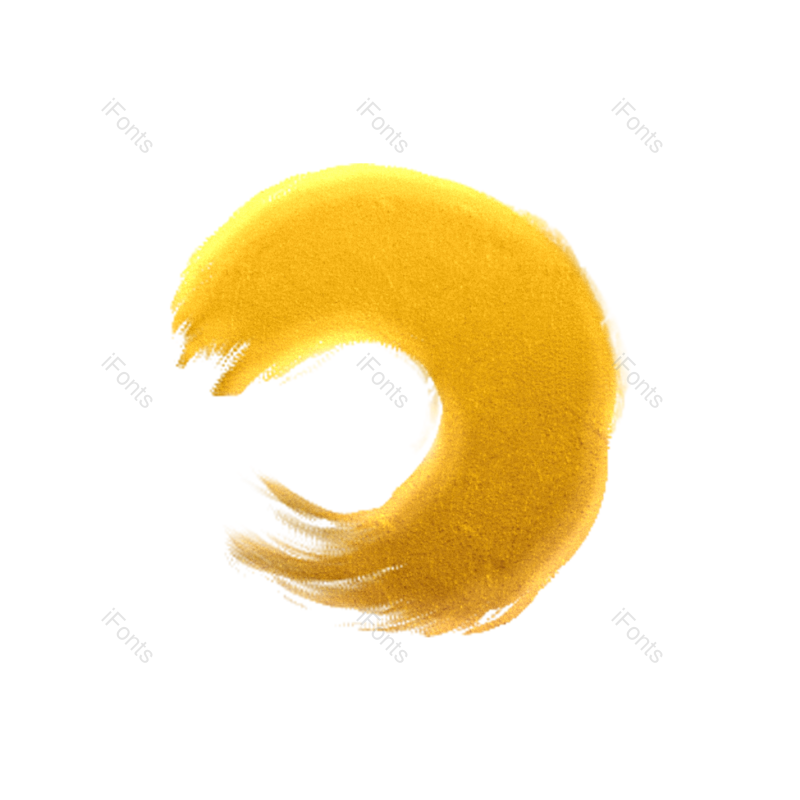 绘画图片,金色的元素,涂料PNG,笔触免抠素材