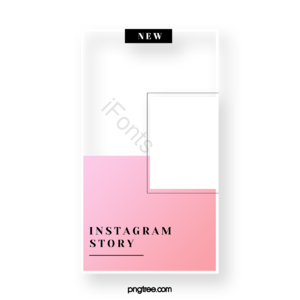 边框 广告展示框 粉色 社交媒体 简约 Instagram