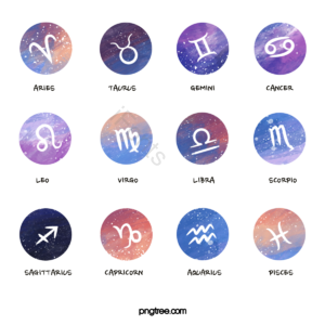 元素 十二星座 图案 手绘竽 星云 星座 星空星河星球 鉴定