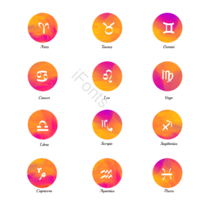 12星座 星座 符号 标识 12生肖 生肖 水彩 元素