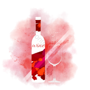 溅 图案 水彩 液体 红酒 酒杯酒水 葡萄酒瓶 派对剪贴画