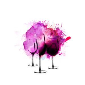 渐变 水彩 手绘 红酒 酒杯 水粉