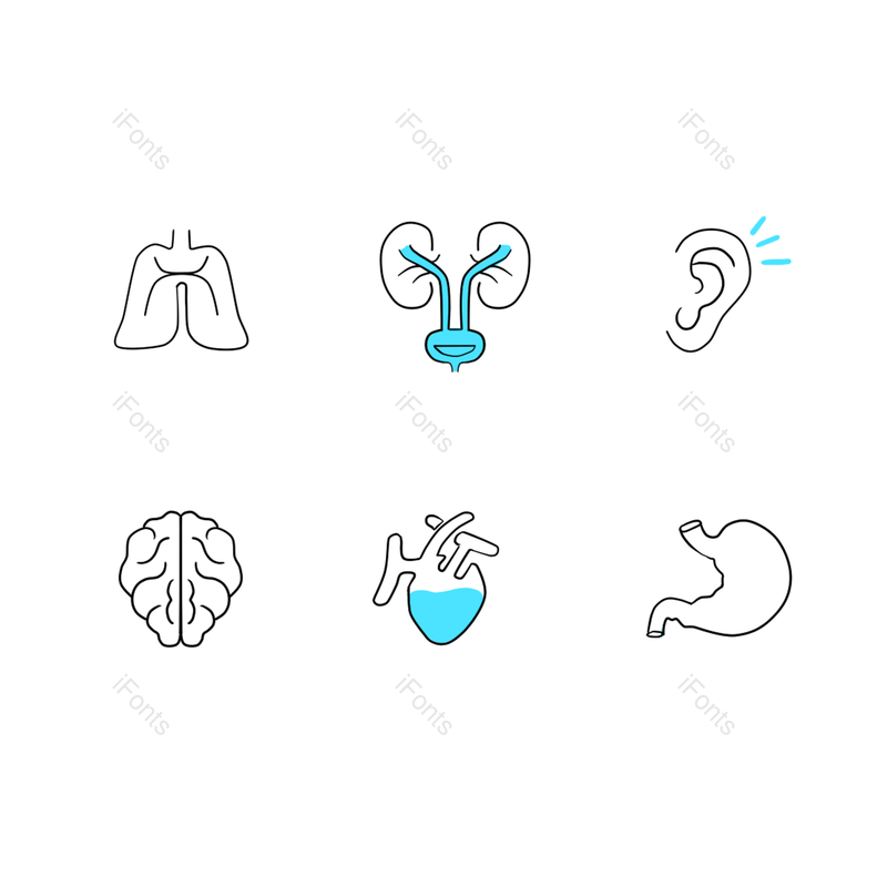 图标图片,线稿元素,插画PNG,医疗免抠素材