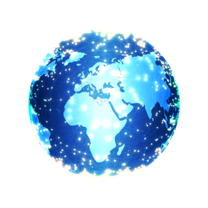 互连 地球 大数据 科技技术 网络 蓝色 高科技 地球剪贴画
