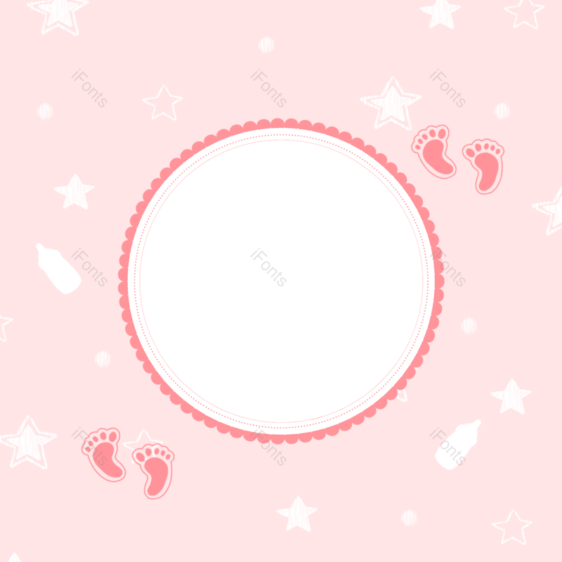 相框图片,星星元素,婴儿PNG,手绘免抠素材