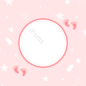 相框 手绘 星星 胶印 可爱 婴儿