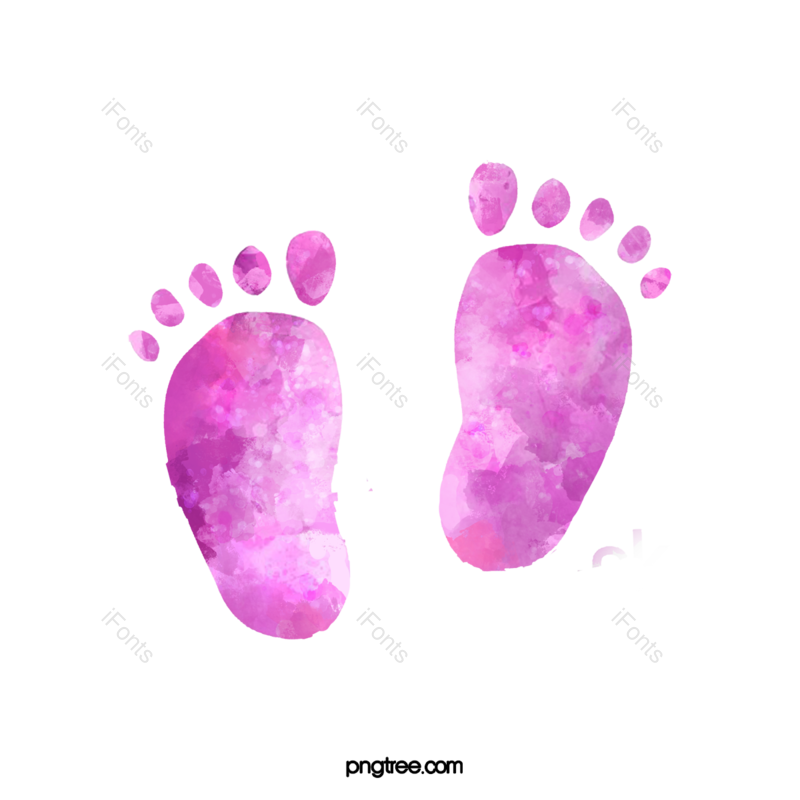 水彩图片,紫色元素,婴儿PNG,免抠素材