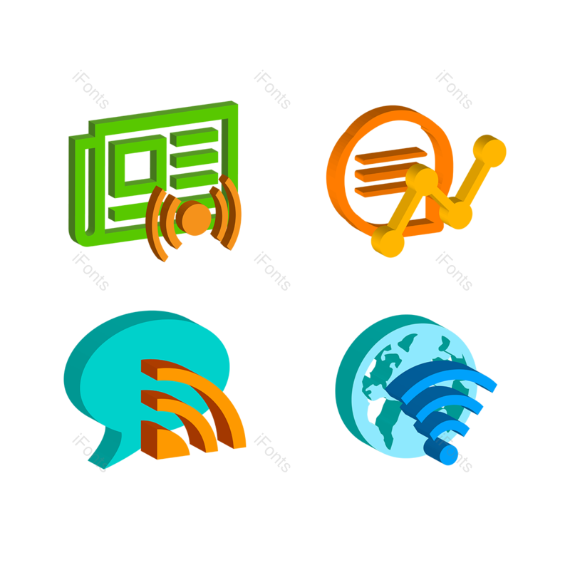 图标图片,立体元素,高科技PNG,网络免抠素材