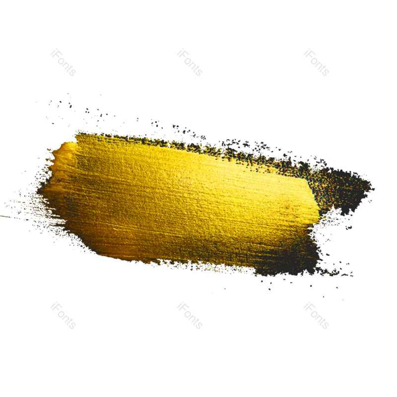 金色的图片,笔触元素,画笔PNG,黑色免抠素材