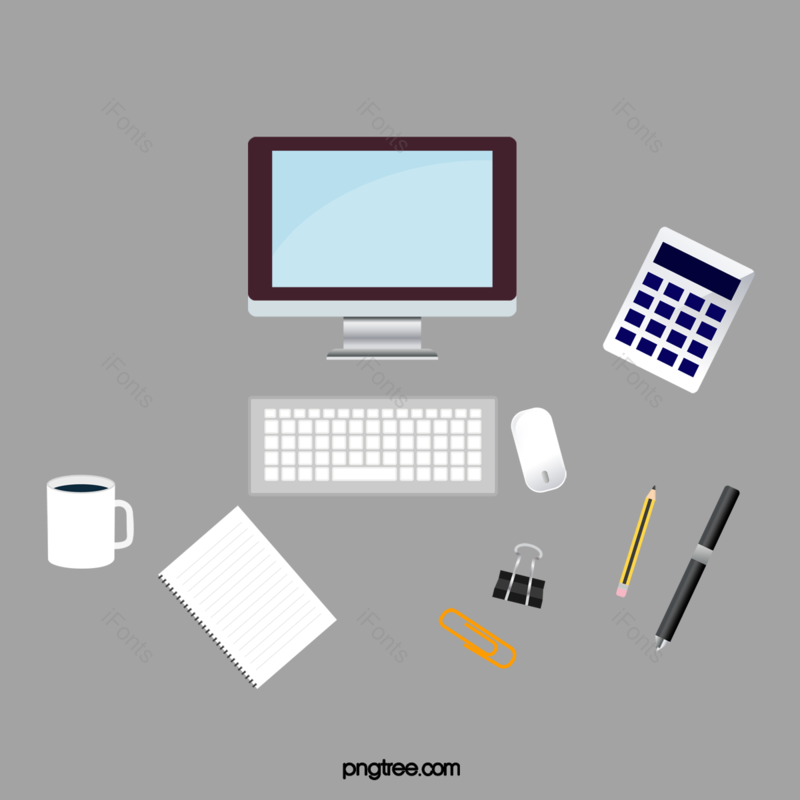 电脑图片,简约元素,桌面PNG,办公免抠素材