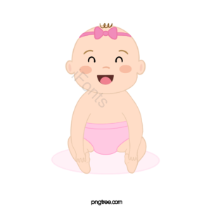 发饰 坐直 女婴 宝宝 粉色 蝴蝶结 拥抱你的脚 婴儿剪贴画