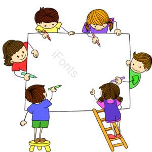 卡通 学习 火柴人 简笔画 小学生 写作 画画
