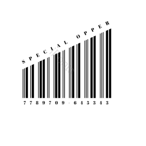 创意 条形码 元素 简约 黑白 数字 英文 扫描