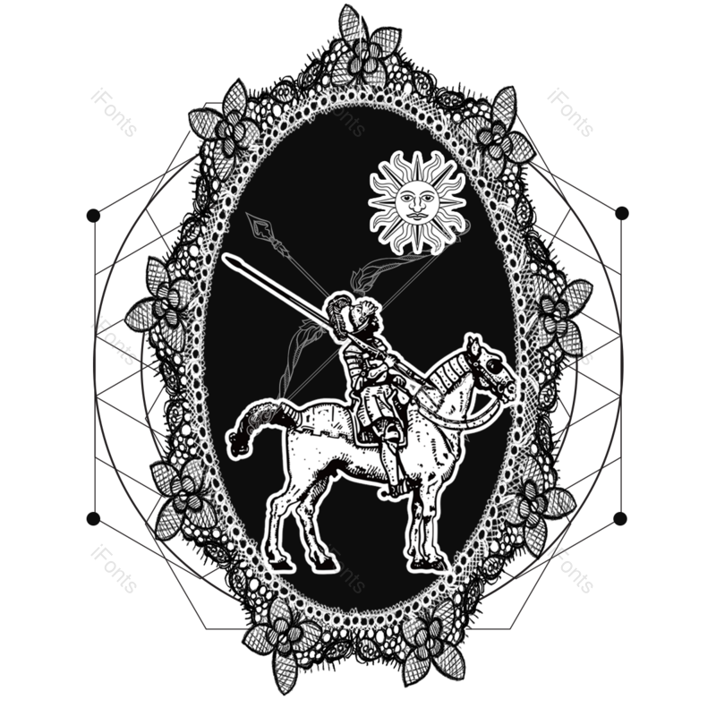 线条图片,古典元素,手绘PNG,魔法免抠素材