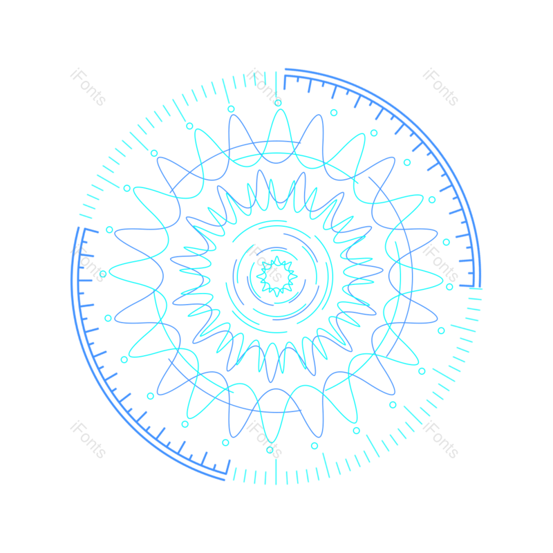 形状图片,科技元素,线条PNG,曲线免抠素材